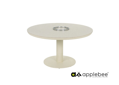 Aialaud serveerimisalusega Apple Bee MELVILLE helebeež, D140xH77 cm