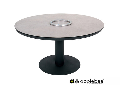 Aialaud serveerimisalusega Apple Bee MELVILLE hall / must, D140xH77 cm