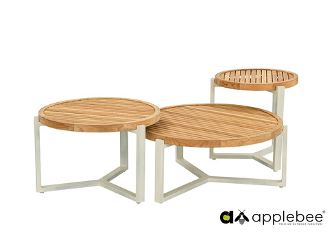 Diivanilaud Apple Bee MONACO helebeež / tiik, D60xH40 cm