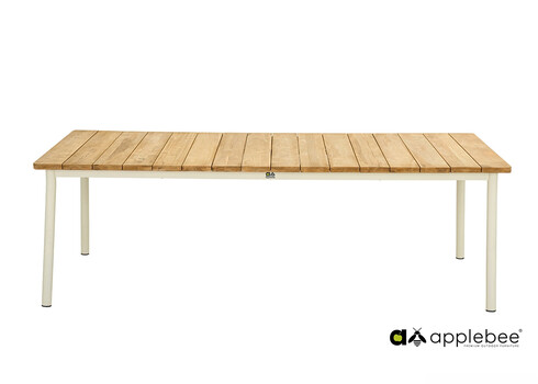 Söögilaud Apple Bee MILOU tiik / helebeež, 240x100xH77 cm