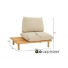 Tugitool parem Apple Bee SLING pruun / beež, 108x77xH68 cm