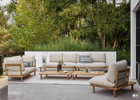 Diivan vasak Apple Bee SLING pruun / beež, 175x85xH68 cm