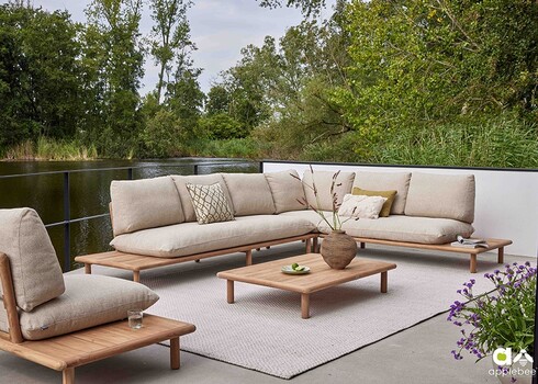 Diivan vasak Apple Bee SLING pruun / beež, 175x85xH68 cm