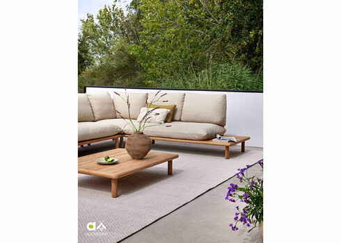 Diivan vasak Apple Bee SLING pruun / beež, 242x85xH68 cm