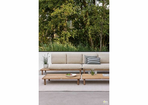 Diivan parem Apple Bee SLING pruun / beež, 242x85xH68 cm