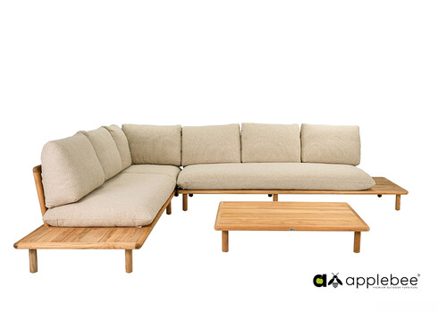 Diivan parem Apple Bee SLING pruun / beež, 242x85xH68 cm