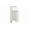 Alumine vannitoakapp 383 mattvalge / tamm, 45x32,5xH104 cm