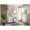 Alumine vannitoakapp 383 mattvalge / tamm, 45x32,5xH104 cm
