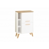 Alumine vannitoakapp 383 mattvalge / tamm, 60x32,5xH77 cm