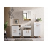 Alumine vannitoakapp 383 mattvalge / tamm, 60x32,5xH77 cm