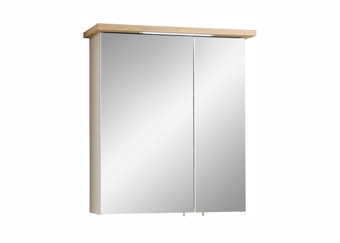 Peegelkapp 84-I hallikasbeež / tamm, 60x20xH72 cm, LED