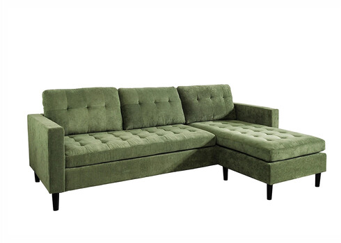 Nurgadiivan STOCKHOLM roheline, 220x85xH90 cm