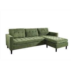 Nurgadiivan STOCKHOLM roheline, 220x85xH90 cm