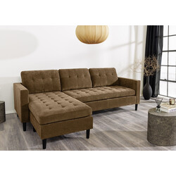 Nurgadiivan STOCKHOLM pruun, 220x85xH90 cm