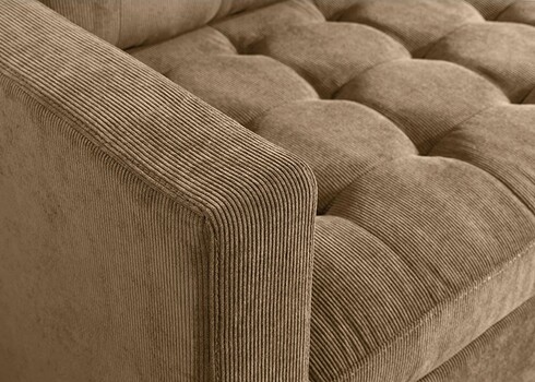 Nurgadiivan STOCKHOLM pruun, 220x85xH90 cm