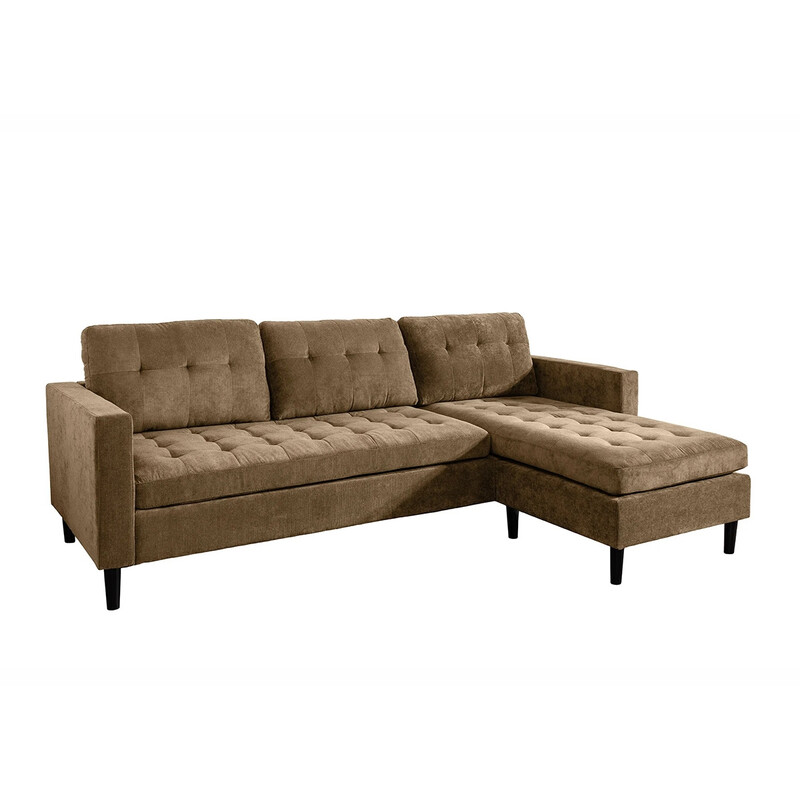 Nurgadiivan STOCKHOLM pruun, 220x85xH90 cm