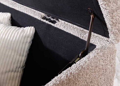 Pink EXTRAVAGANCIA beež buklee, 140x40xH40 cm