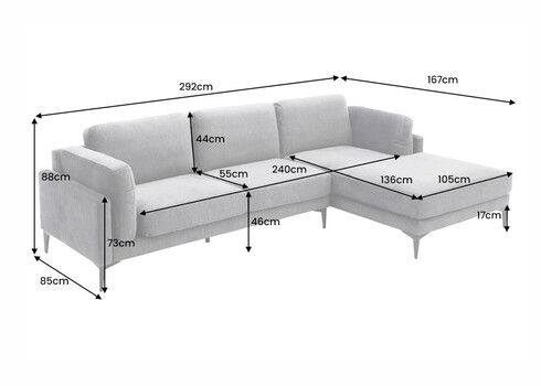 Nurgadiivan MANHATTAN hall, 292x85xH88 cm