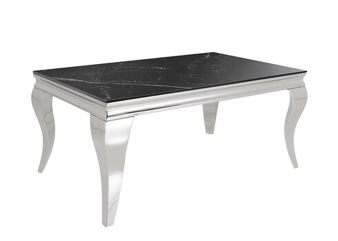 Diivanilaud MODERN BAROQUE must kivi, 100x60xH45 cm