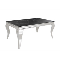 Diivanilaud MODERN BAROQUE must kivi, 100x60xH45 cm