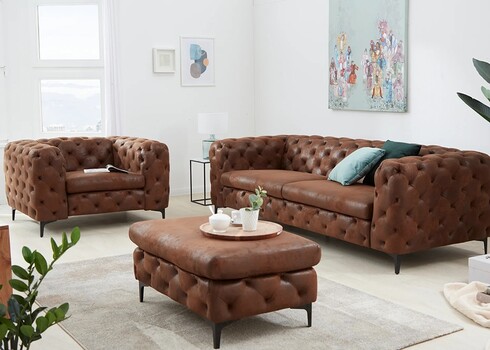 Diivan MODERN BAROQUE antiikpruun, 240x97xH73 cm