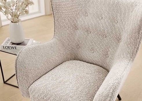 Tugitool AMSTERDAM hallikasbeež, 82x83xH104 cm