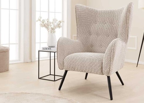 Tugitool AMSTERDAM hallikasbeež, 82x83xH104 cm