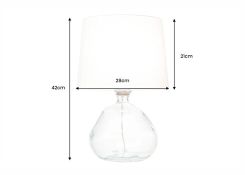 Lauavalgusti CLASSIC valge, 28x28xH42 cm, E27