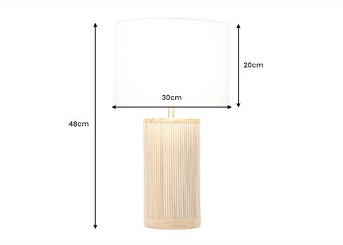 Lauavalgusti GATSBY pruun / valge, 30x30xH49 cm, E27