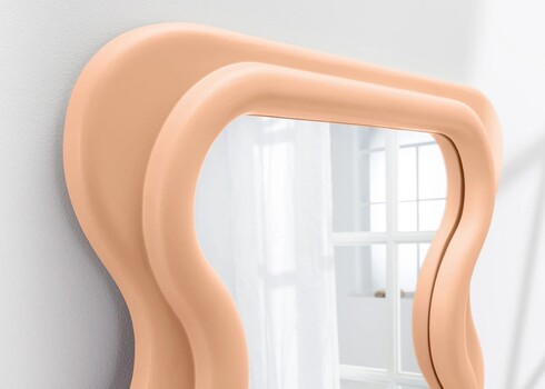 Peegel CURVY aprikoos, 70x5xH160 cm