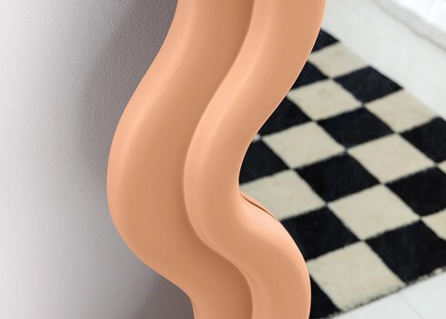 Peegel CURVY aprikoos, 70x5xH160 cm