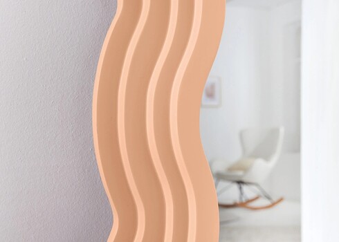 Peegel WAVE aprikoos, 80x4xH160 cm