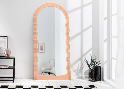 Peegel WAVE aprikoos, 80x4xH160 cm