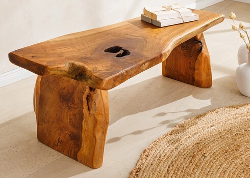 Diivanilaud ROOT tiikpuu, 100x36xH40 cm