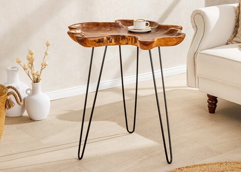 Abilaud WILD tiikpuu, 62x62xH65 cm