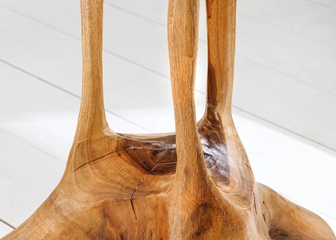 Diivanilaud ROOT tiikpuu, 42x42xH70 cm