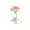 Diivanilaud ROOT tiikpuu, 42x42xH70 cm