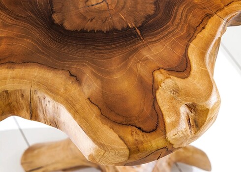 Diivanilaud ROOT tiikpuu, 42x42xH70 cm