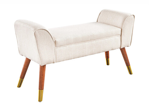 Pink SCARLETT tekstuurne beež, 90x30xH56 cm