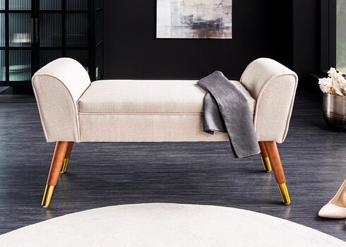 Pink SCARLETT tekstuurne beež, 90x30xH56 cm