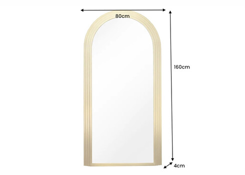 Peegel ART DECO kuldne, 80x4xH160 cm