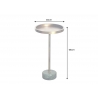 Abilaud TRAYFUL messing / roheline, 30x30xH56 cm