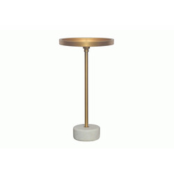 Abilaud TRAYFUL kuldne / valge, 30x30xH56 cm