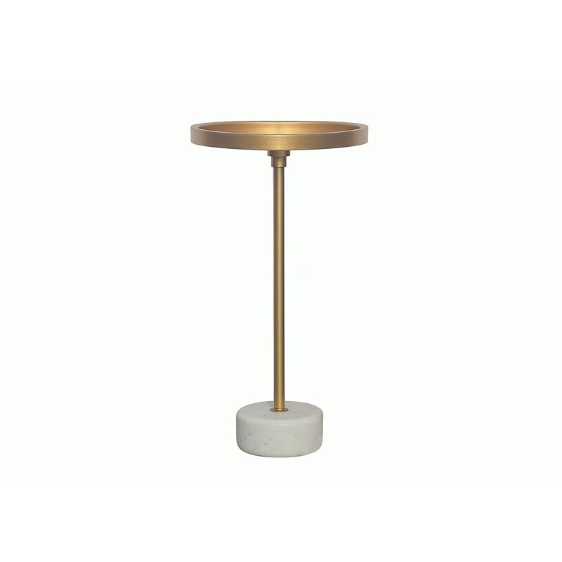 Abilaud TRAYFUL kuldne / valge, 30x30xH56 cm