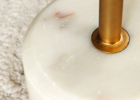 Abilaud TRAYFUL kuldne / valge, 30x30xH56 cm