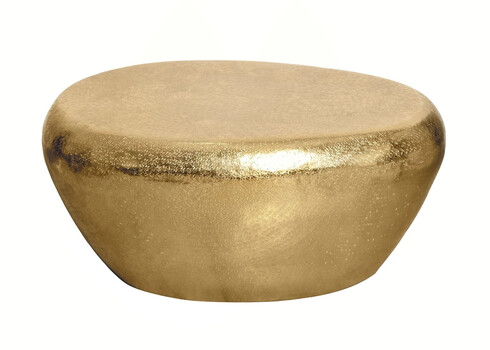 Diivanilaud STONE kuldne, 75x52xH34 cm