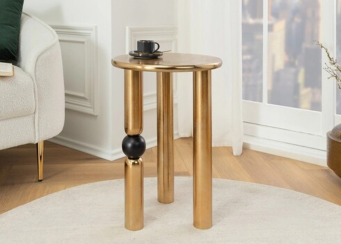 Abilaud ABSTRACT kuldne / must, 37x37xH54 cm