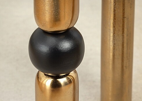 Abilaud ABSTRACT kuldne / must, 37x37xH54 cm