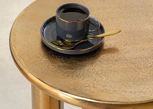 Abilaud ABSTRACT kuldne / must, 37x37xH54 cm