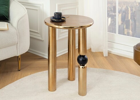 Abilaud ABSTRACT kuldne / must, 37x37xH54 cm